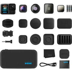 GoPro Hero 13 Action Camera With HB-Series Lens Collection - Black