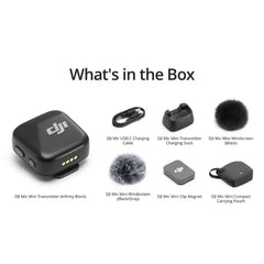 DJI Mic Mini Clip-On Transmitter with Built-In Microphone - Black
