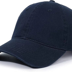 Unisex Cotton Baseball Cap Plain Blank Dad Hat Adjustable Vintage Solid Hat