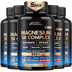 NUTRAHARMONY Magnesium Complex Glycinate, Citrate, Malate, Taurate, Oxide
