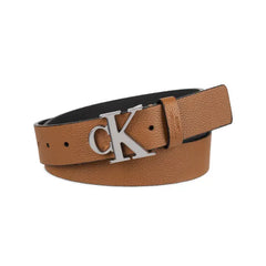 Calvin Klein Men's Logo Plaque Buckle Fashion Jean Belt
