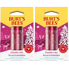 Burt’s Bees Kissable Color Lip Shimmer Holiday Gift Set (1 EA or Pack of 2) – Moisturizing Lip Tint with Natural Ingredients, Perfect for Hydrated, Colorful Lips, Ideal Holiday Gift