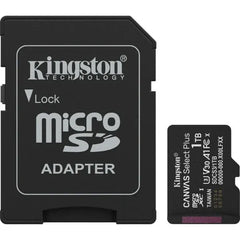 Kingston Canvas Select Plus microSD Memory Card + Adapter, 150MB/s