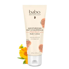 Babo Botanicals Moisturizing Oat & Calendula Body Lotion β Lightly Scented Hydration for Dry or Sensitive Skin β Gentle for Baby, Toddler, Kids & Family β Vegan, 8 Fl Oz