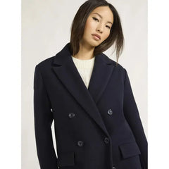 Scoop Women's & Women's Plus Faux Wool Oversized Double Breasted Coat