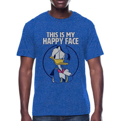 Disney, Mens Graphic Tee, Donald Happy Face