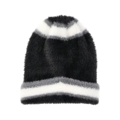 No Boundaries Women's Striped Cozy Winter Beanie