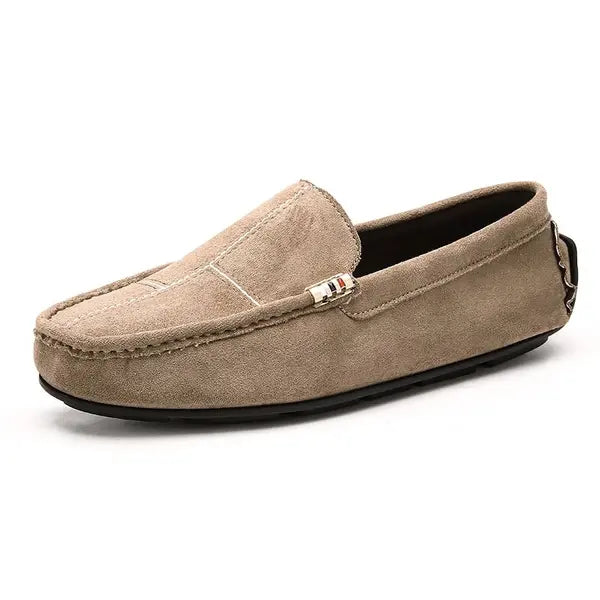 Men's Casual Loafers Slip On Leather Shoes Male Lightweight