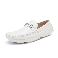 Bruno Marc Men Fashion Classic Loafers Driving Moccasins Shoes For Men Slip on Lightweight Loafers Shoes BM-PEPE-3 WHITE Size 8.5
