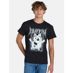 Bluey Men's and Big Men’s Cotton Muffin Metal Graphic Tee Shirt