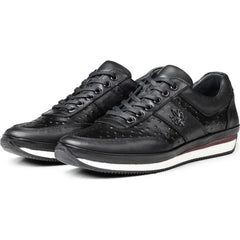 Ducavelli Ostrich Plane Leather Men's Casual Shoes