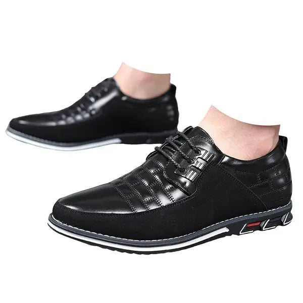 Oyedens Men's Oxfords Dress Shoes Classic Lace up Leather Formal