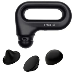 Homedics Portable Full Body Vibration Massager with Ergonomic Easy-Grip Handle and 3 Interchangeable Attachments