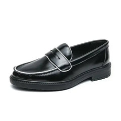 Men's Casual Loafers Slip On Leather Shoes Male Fashion Derby Dress Shoes Driving Shoes Moccasins Classic Penny Loafer Flats