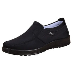 KaLI_store Slip on Shoes for Men Men's Slip on Breathable Walking Shoes Ultra Lightweight Casual Sport Gym Fashion Sneakers,Black