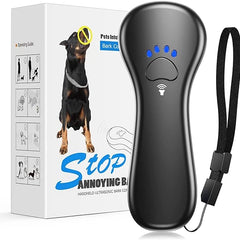 New Anti Barking Device,Dog Barking Control Devices,Rechargeable Ultrasonic Dog Bark Deterrent up to 16.4 Ft Effective Control Range Safe for Human & Dogs Portable Indoor & Outdoor(Blue)