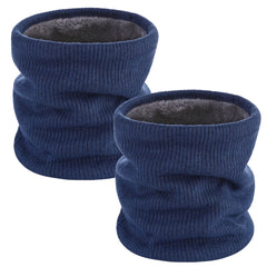 ZDWQFA 2-Pack Fleece Neck Gaiter - Winter Face Mask for Men & Women, Windproof Ski Scarf
