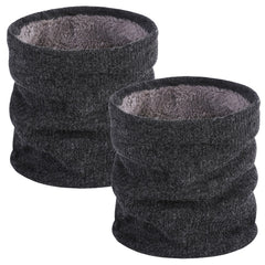 ZDWQFA 2-Pack Fleece Neck Gaiter - Winter Face Mask for Men & Women, Windproof Ski Scarf