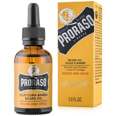 Proraso Beard Oil - Wood & Spice Scent, 1 oz.