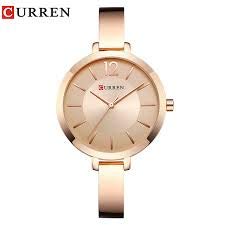 CURREN 9012 Original Women's Girls Sports Waterproof Stainless Steel Quartz Wrist Watch 9012