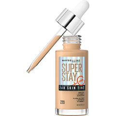 Maybelline Super Stay Up to 24HR Skin Tint, Radiant Light-to-Medium Coverage Foundation, Makeup Infused With Vitamin C, 1 Count