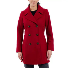 Anne Klein Womens Double Breasted Peacoat, Stylish and Warm Outerwear for Cold Weather