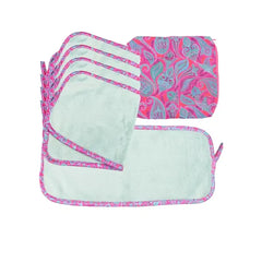 Arkwright Home Decorative Microfiber Makeup Remover Cloths (Pack of 5, Design Options), 7.5 x 15.5 in