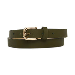 Steve Madden Versatile Women's 3-Pc Faux-Leather Belts β Olive Multi