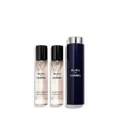 CHANEL BLEU DE CHANEL Men's Eau de Toilette Twist and Spray Set , Signature Fragrance