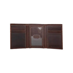 Lucky Brand Men's Western Embossed Leather Trifold Wallet