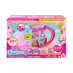 Barbie Chelsea Playhouse with Slide, Pool, Ball Pit, Pet Puppy & Kitten, Elevator, and Accessories