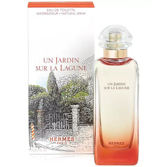 HERMÈS Un Jardin sur la Lagune Eau de Toilette, Refreshing Floral Fragrance, 3.3oz