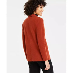Women's 100% Cashmere Blazer, Created for Macy's-Bronze pecan
