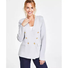 Women's Sweater Blazer, Created for Macy's-Gray