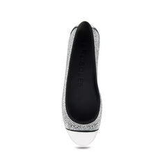 Aerosoles Women's Pierre Casual Ballet Wedge, Comfortable Stylish Everyday Flats , Black, Clear , Size 7M