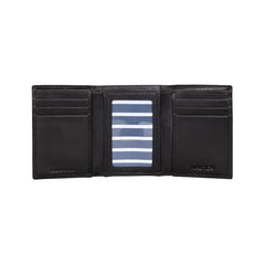 Nautica Men's Enameled Logo Leather Trifold Walle