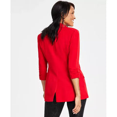 Women's Menswear Blazer, Created for Macy's-Red