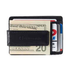 Alpine Swiss Mens RFID Safe Magnetic Money Clip Wallet Slim Front Pocket Wallet