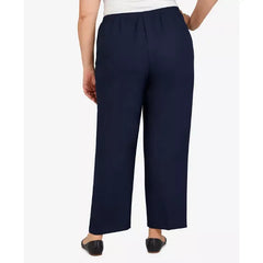 Alfred Dunner Plus Size Classic Pull-On Straight-Leg Short Length Pants