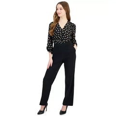 Anne Klein Petite Pull On Straight Leg Pants, Stylish Comfortable Womens Bottoms, Anne Black