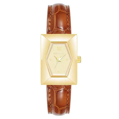 Anne Klein Womens Quartz Brown Crocograin Leather Watch, Classic and Stylish Design,20mm