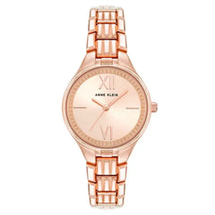 Anne Klein Womens Rose Gold Quartz Watch, Elegant Style, 28mm