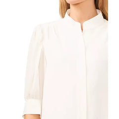 Macy's Women's 3/4-Sleeve Collared Button Down Blouse-New Ivory