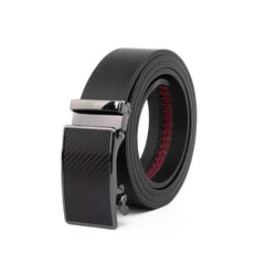 Braveman Men's Sliding Buckle Adjustable Leather Ratchet Belt