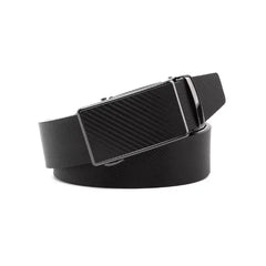 Braveman Men's Sliding Buckle Adjustable Leather Ratchet Belt