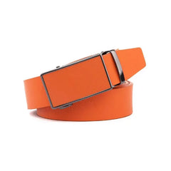 Braveman Men's Sliding Buckle Adjustable Leather Ratchet Belt