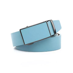 Braveman Men's Sliding Buckle Adjustable Leather Ratchet Belt