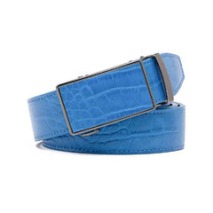 Braveman Men's Genuine Leather Crocodile Design Dress Belt with Automatic Buckle