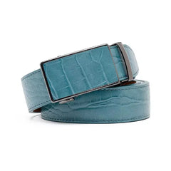 Braveman Men's Genuine Leather Crocodile Design Dress Belt with Automatic Buckle