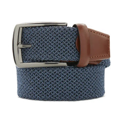 Perry Ellis Portfolio Men's Happy Blue Stretch Woven Belt